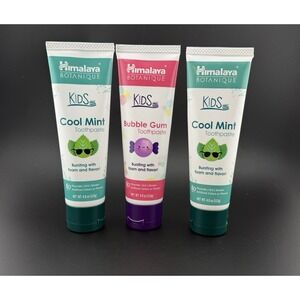 Himalaya Botanique Kids Cool Mint & Bubble Gum Toothpaste 3 pieces